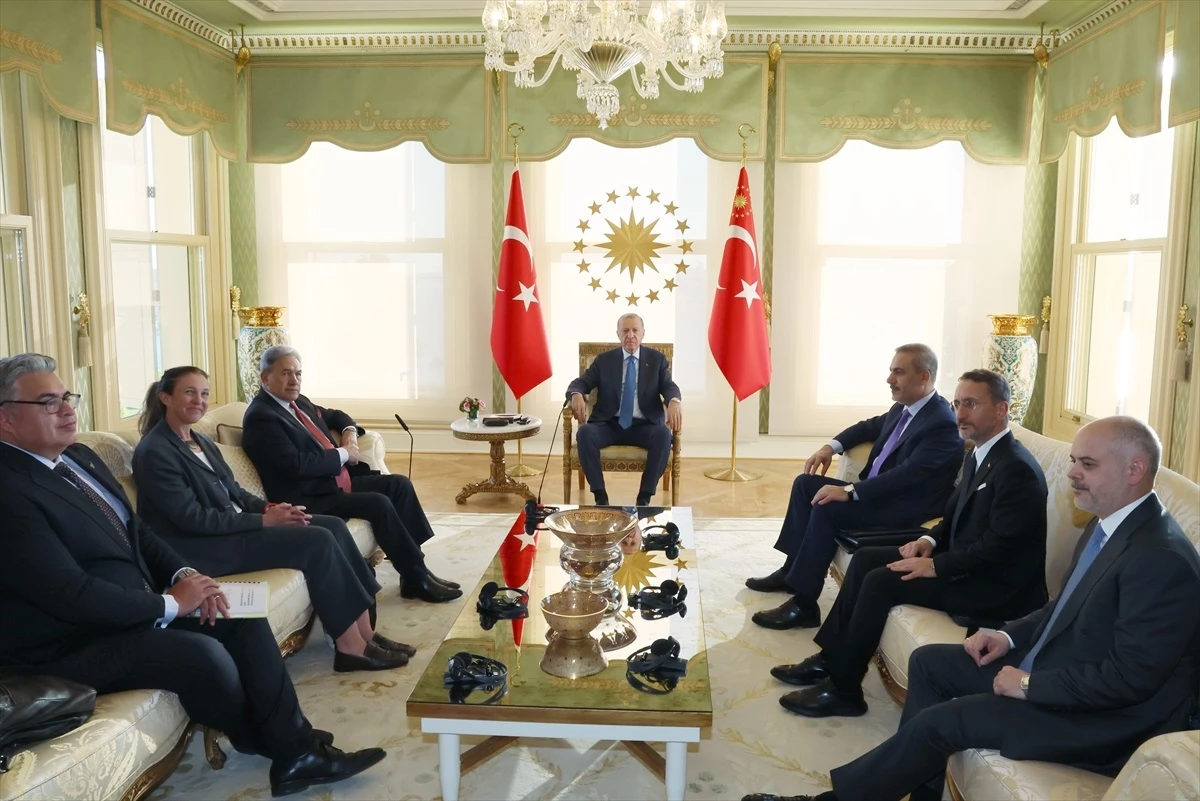 Cumhurbaşkanı Erdoğan, Yeni Zelanda Başbakan Yardımcısı ve Dışişleri Bakanı’nı kabul etti